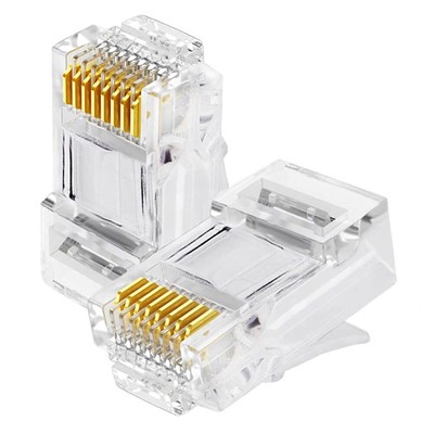 BEEK BC-MP6-EASY CAT6 U/UTP KONNEKTÖR RJ45 EZ PLUG YENİ NESİL ALTIN UÇLU 100 ADET