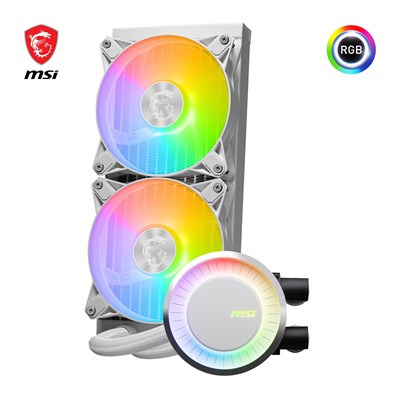 MSI E240 INTEL/AMD ARGB BEYAZ 240MM SIVI SOĞUTMALİ İŞLEMCİ FANI