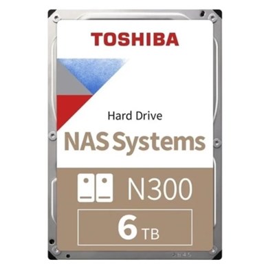 TOSHIBA 3.5" 6TB 512MB 7200RPM N300 SATA3 PC HDD MN10ADA600S 7/24 NAS