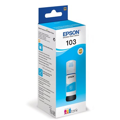 EPSON C13T00S24A 103C 65ml MAVİ MÜREKKEP ORJİNAL L1250 L3210 L3250 L3260 L5290 L5296 L3252