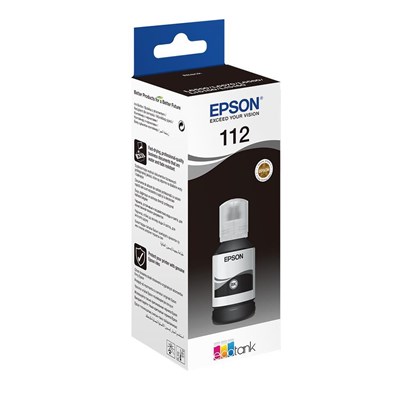 EPSON C13T06C14A 112BK 127ml SİYAH MÜREKKEP ORJİNAL L11160 L15150 L6460 L6550 L15180