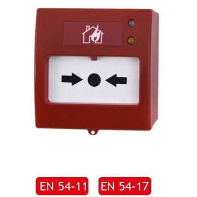 TEKNİM TFB-2266 AKILLI ADRESLİ DAHİLİ İZOLATÖRLÜ YANGIN ALARM BUTONU KUR BAS