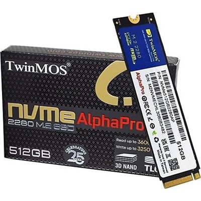 TWINMOS ALPHA PRO NVMe M2 512GB 3600/3250 SSD HDD NVME512GB2280AP