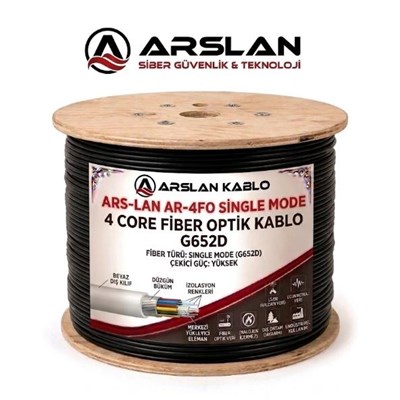 ARS-LAN AR-4FO SİNGLE MODE 4 CORE FİBER OPTİK KABLO G652