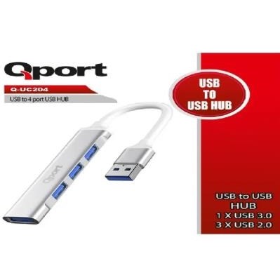 QPORT Q-UC204 4 PORT USB ÇOKLAYICI