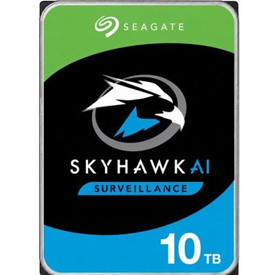SEAGATE 3.5" 10TB 256MB 7200RPM SKYHAWK AI SATA3 PC HDD ST10000VE001 7/24