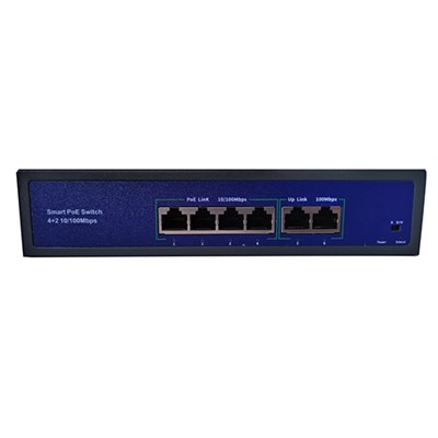 ARS-LAN AR-0678MB 4PORT POE 2XUPLINK 10/100 SWITCH 78W