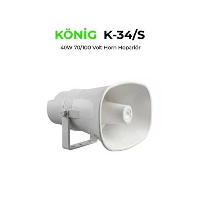 KÖNİG K-34/S 40W HAT TRAFOLU HORN HOPARLÖR
