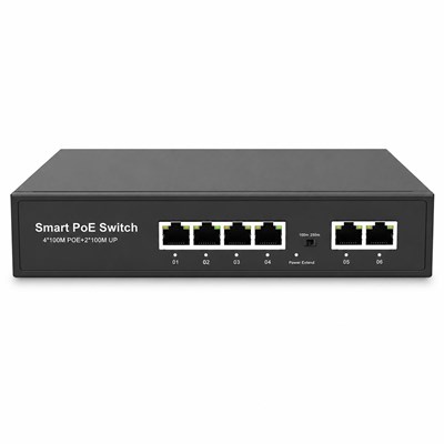 ARS-LAN AR-0678MB 4PORT POE 2XUPLINK 10/100 SWITCH 78W