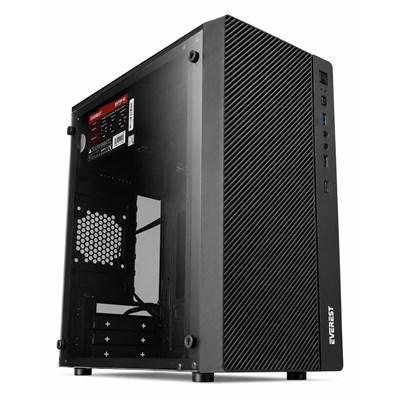 EVEREST WARP PEAK 250W ATX KASA SİYAH