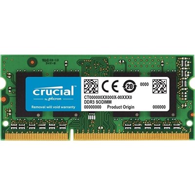 CRUCIAL 8GB 1600MHZ DDR3 NOTEBOOK RAM 1.35 V