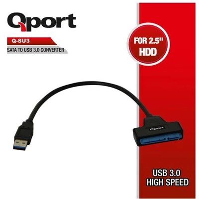 QPORT Q-SU3 USB3.0 TO SATA DATA+GÜÇ DÖNÜŞTÜRÜCÜ