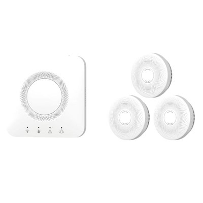 HIKVISION HF-KS1-WF/R8 KABLOSUZ 3 DUMAN DEDEKTÖRLÜ 32 ZONE YANGIN ALARM KİTİ