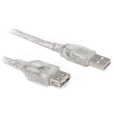 TEKNOGREEN TKU-1003 USB 2.0 ŞEFFAF UZATMA KABLO 3 MT