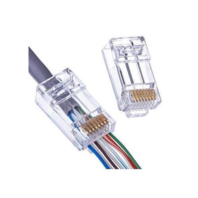 ARS CAT6 U/UTP KONNEKTÖR RJ45 EZ PLUG YENİ NESİL ŞEFFAF 100 LÜ PAKET