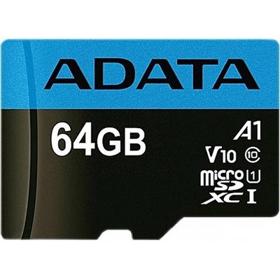 ADATA 64GB PREMIER UHS1 100 MB/SN SDXC MICRO SD KART AUSDX64GUICL10A1-RA1