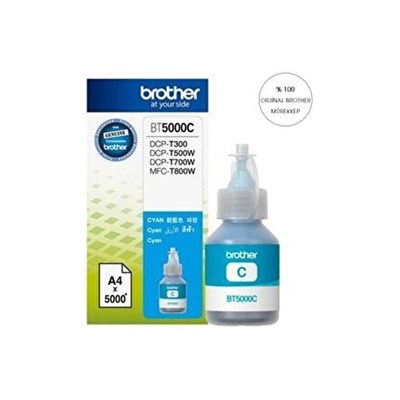 BROTHER BT5000C 5K MAVİ MÜREKKEP ORJİNAL DCP-T310 DCP-T510W MFC-T810W, HL-T4000DW,MFC-T4500DW,MFC-T910DW
