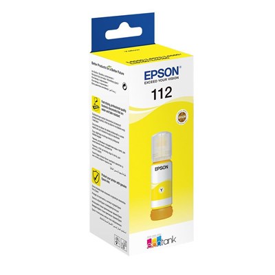 EPSON C13T06C44A 112Y 70ML SARI MÜREKKEP ORJİNAL L11160 L15150 L6460 L6550 L15180
