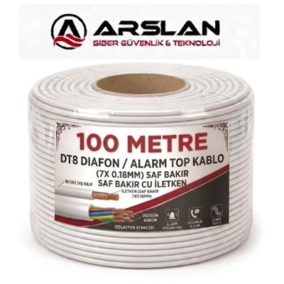 MARTEL DT8 DIAFON/ALARM KABLOSU (7X 018MM) SAF BAKIR 100 LÜK TOP