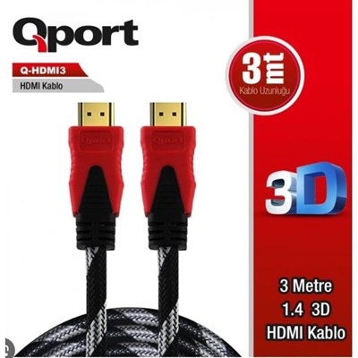 QPORT Q-HDMI3 3MT HDMI KABLO