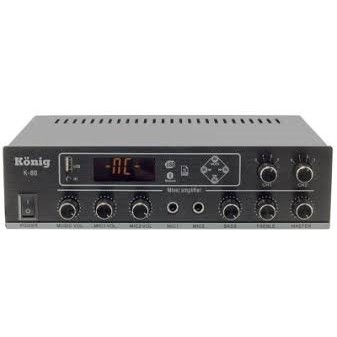 KÖNİG K-80 80W 2 BÖLGE TRAFOLU MİKSER ANFİ