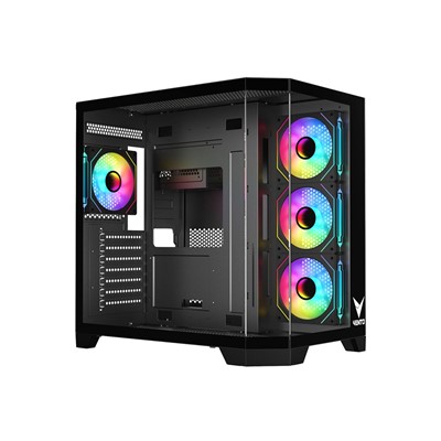 VENTO VG4204FA 1000W 80  GOLD SİYAH 4 X ARGB FAN E-ATX GAMING KASA