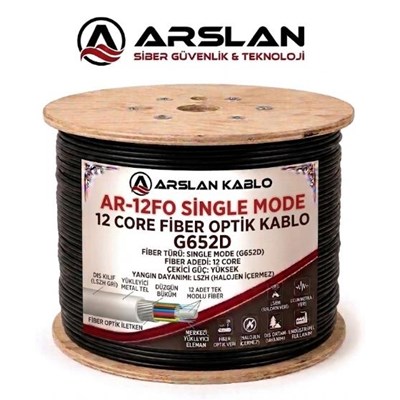 ARS-LAN AR-12FO SİNGLE MODE 12 CORE FİBER OPTİK KABLO G652