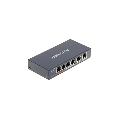 HIKVISION DS-3E0106P-E/M 4PORT POE 2XUPLINK 10/100 SWITCH 35W