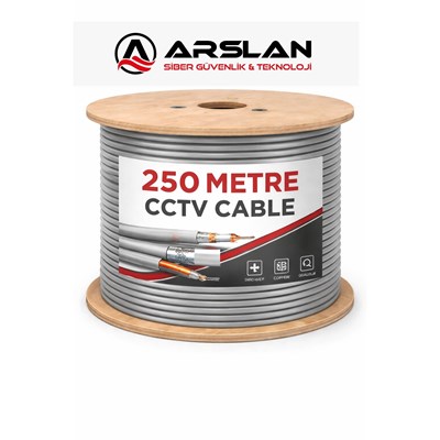 ARS CCTV 2 1 (2X0.50MM 0.25MM) 250 LİK MAKARA SAF BAKIR KABLO