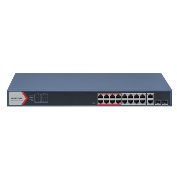 HIKVISION DS-3E1318P-EI 16PORT POE 2XSFP 2XGBIT UPLINK 10/100 SWITCH 230W
