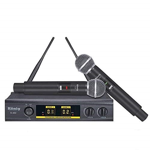 KÖNİG K-402 2 KANAL 2 EL UHF KABLOSUZ MİKROFON