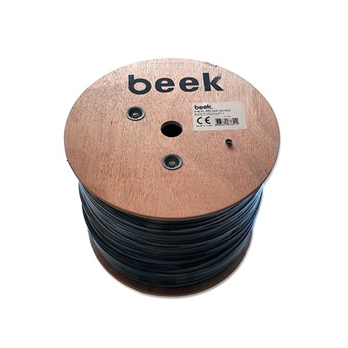 BEEK BC-500-UU6-OD CAT6 U/UTP 500 MT SAF BAKIR 23 AWG SİYAH MAKARALI OUTDOOR KABLO