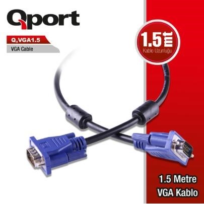 QPORT Q-VGA15 15MT VGA KABLO