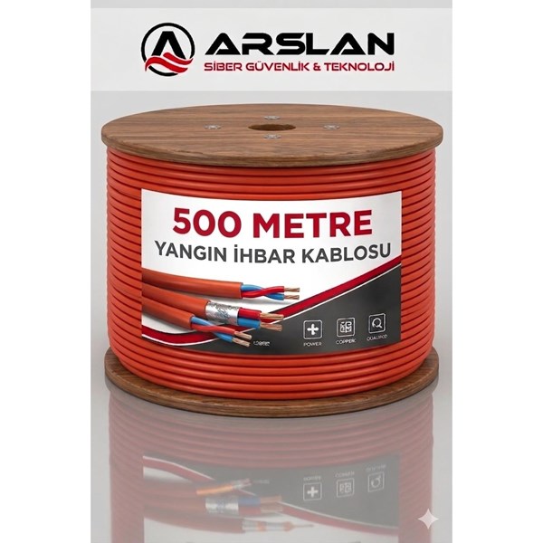ARS YANGIN İHBAR KABLOSU (2X2X0.80 0.80) 500 LÜK MAKARA SAF BAKIR