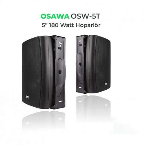 OSAWA OSW-5T 5" 180W 2 YOLLU SİYAH SÜTUN HOPARLÖR