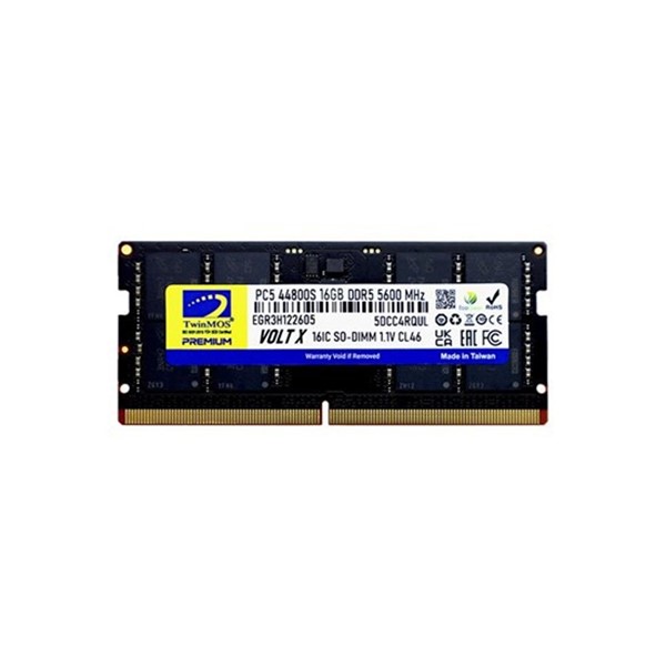 TWINMOS 16GB 5600MHz DDR5 NOTEBOOK RAM TMD516GB5600S46
