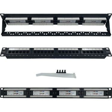 ARS AR-UTP24D 24 PORT UTP CAT6 PATCH PANEL DOLU