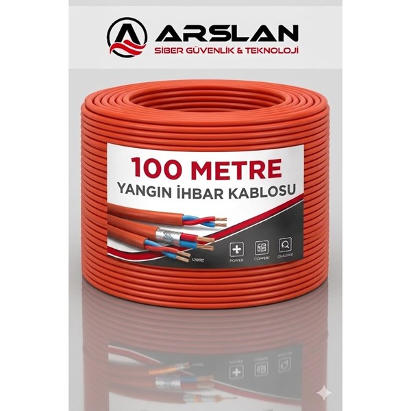 ARS YANGIN İHBAR KABLOSU (2X2X0.60 0.50) 100 LÜK TOP SAF BAKIR