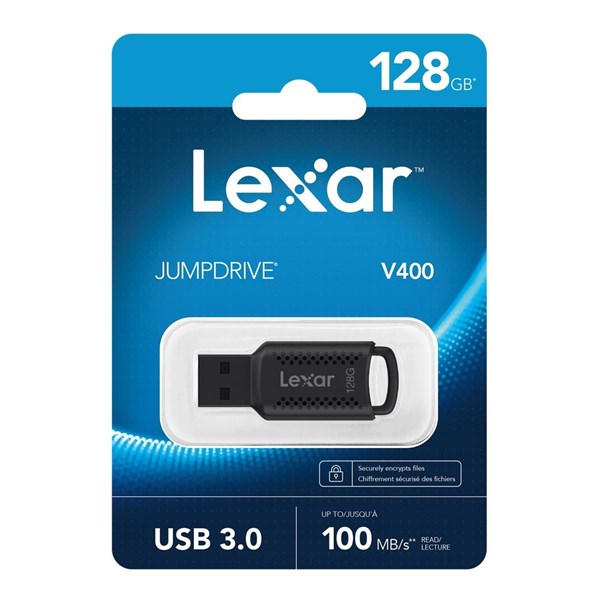 LEXAR 128GB LJDV400128G JUMPDRIVE V400 USB 3.0 FLASH DISK