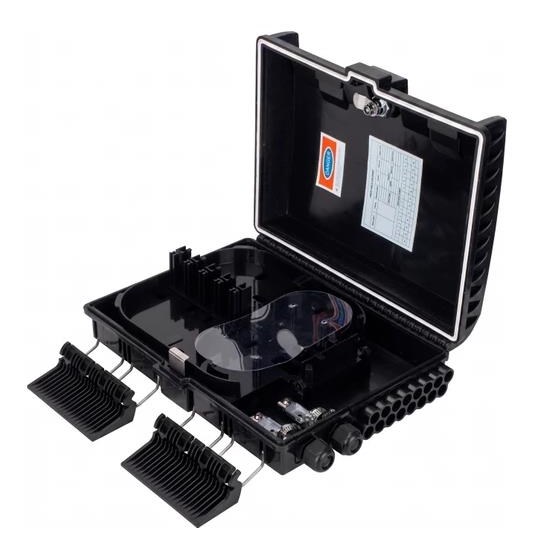 ARS PTB FİBER OPTİK SONLADIRMA KUTUSU B TİPİ IP64 SC/DX EK KASET DAHİL 16 PORT LC DUBLEX PLAKALI