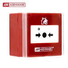 ASENWARE AW-D135W KABLOSUZ YANGIN İHBAR BUTONU TABAN DAHİL