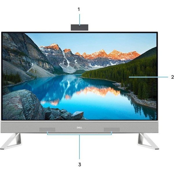 DELL AIO EC242501020UBU I5 1334U 16GB 512GB SSD OB VGA 23.8" IPS DOS BEYAZ