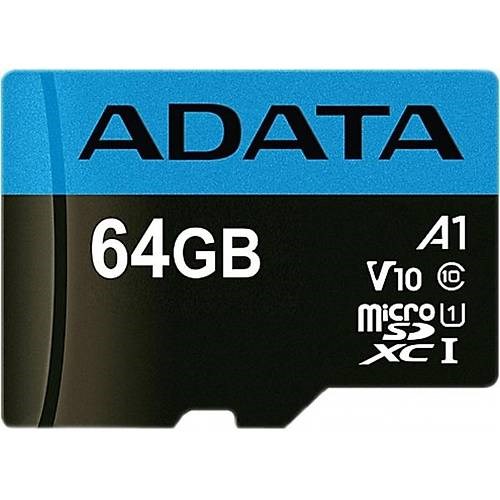 ADATA 64GB PREMIER UHS1 100 MB/SN SDXC MICRO SD KART AUSDX64GUICL10A1-RA1