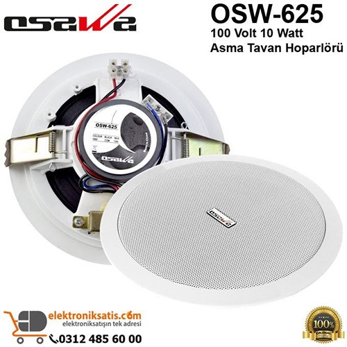OSAWA OSW-625 13CM 10W TRAFOLU ALÇIPAN HOPARLÖR BEYAZ