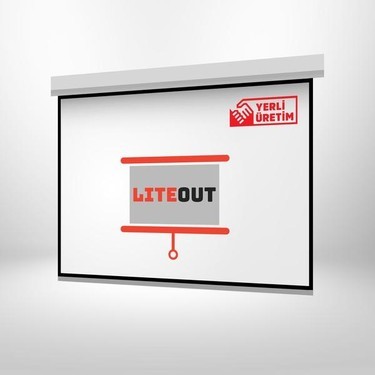 LITE OUT 240X200 MOTORLU PROJEKSİYON PERDESİ KUMANDALI