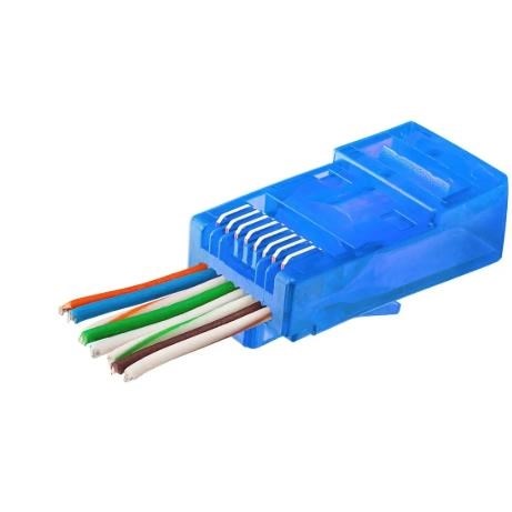 ARS CAT6 U/UTP KONNEKTÖR RJ45 EZ PLUG YENİ NESİL MAVİ 100 LÜ PAKET