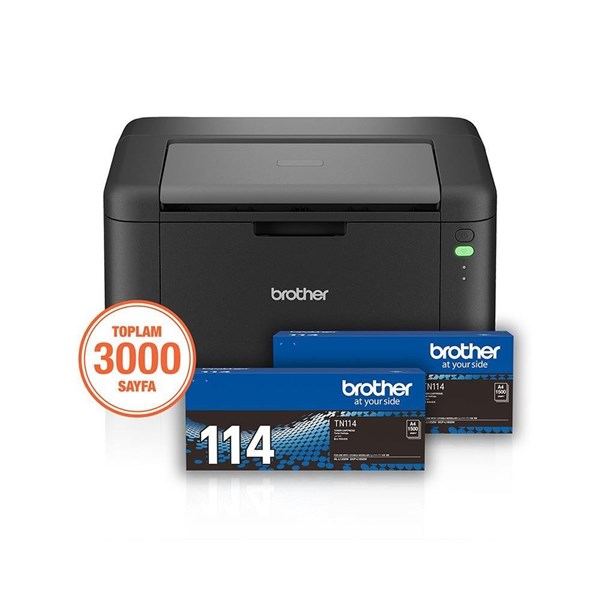 BROTHER HL-L1232W-2T MONO LAZER YAZICI A4 USB 2.0 WI-FI 2 TAM DOLU TONER